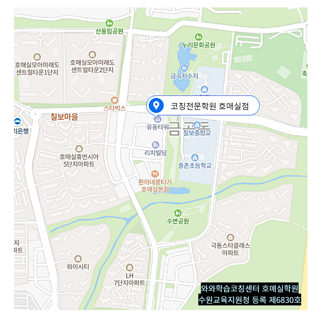경기 호매실동 와와학습코칭학원 위치
